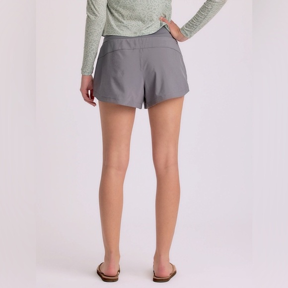 Free Fly Women's Bamboo Lined Breeze Short 4" XL Grey - Picture 2 of 6